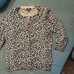 Talbots Animal Print Leopard Sweater, size M, EUC